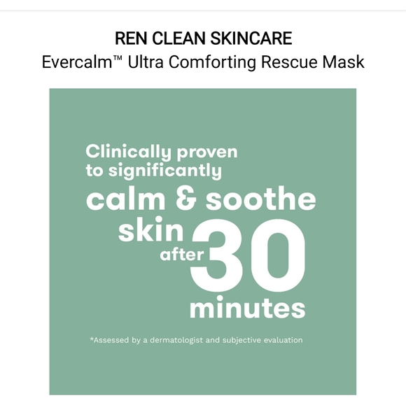 (2/$20) Brand new Ren Clean Skincare Evercalm Mask - Picture 4 of 8
